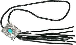 Collar para mujer Collar de plata antigua y cuero/Joyería hecha a mano Boho collar minimalista étnico/regalo para collar de mujer - Product Image 2