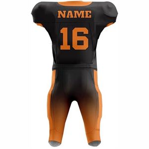 Uniformes de football américain personnalisés respirants en gros, avec impression numérique par sublimation sur sergé, logo couleur personnalisé - Product Image 3