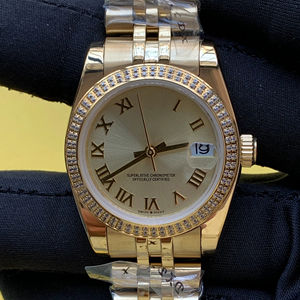 Top Tendance 36mm Deux Tons En Acier Inoxydable Mécanique Automatique Analogique Montre-Bracelet Pour Les Femmes De Mode Suisse Montre Grossiste - Product Image 1