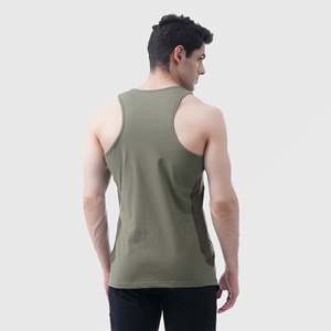 Men's Olive Energy Boost Tank <b>Top</b> - Product Image 2