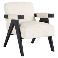Chaise de salle à manger moderne en bois de manguier et tissu blanc, capitonnée, durable et écologique, pour la maison, le bureau, le bar à domicile, l'appartement, l'atelier, l'entrepôt