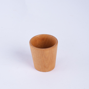 Tasse à café en bois de hêtre - Tasse à expresso écologique - Tasse à thé et à café arabe en bois massif naturel - Petite vaisselle artisanale - Product Image 1