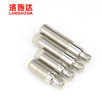 Capteur de proximité inductif Luoshida non blindé, cylindrique, fileté, NPN NO+NC, 10-30V DC, 4 fils, M18, avec prise M12 4 broches