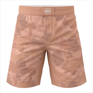 Professional Custom Compression MMA Shorts <b>Men</b> Floral Pattern <b>Ruffles</b> Embroidered High Waist Drawstring Breathable Kickboxing - Product Image 1