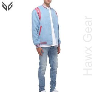 Logo personnalisé Qualité supérieure Veste de mode d'hiver à manches longues Toile Style de rue Manteau Letterman - Product Image 5