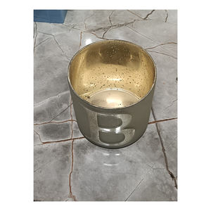 Premium Quality Home Decor Best Style Gold Foil Finish Candle <b>Glass</b> Available at Factory Price - Product Image 3