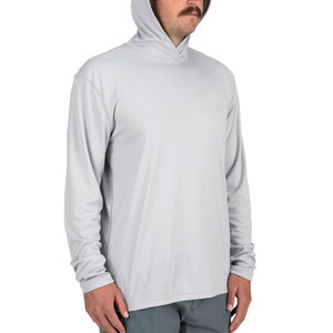 Sudadera con capucha de pesca de manga larga con sublimación de camuflaje para hombre, ropa de torneo de secado rápido transpirable, impermeable, a prueba de viento, 100% algodón - Product Image 1