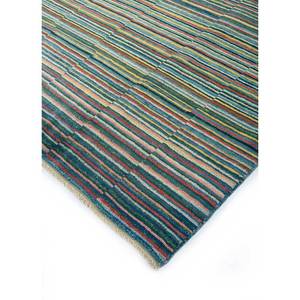 Alfombra de Lana Tejida a Mano con Rayas Verdes Nuray Pae-443 9x12 para Sala de Estar, para Adolescentes, para Decoración del Hogar - Alfombras Jaipur US - Product Image 2