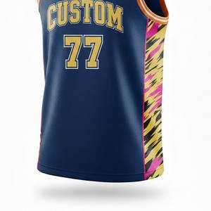 Maillot de basketball professionnel personnalisé pour homme, sans manches, anti-humidité, uniforme d'équipe personnalisé pour la compétition - Product Image 3