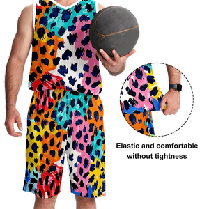 Vente en gros Uniforme de basket-ball pour hommes 4XL Vêtements de sport en polyester Bsci Maillots sans manches Shorts Formation par sublimation de superbe qualité - Product Image 5