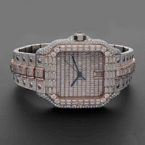 Top Quality Water Resistant VVS Clarity Moissanite Diamond <b>Watch</b> for Gifting Propose From India Export - Product Image 1