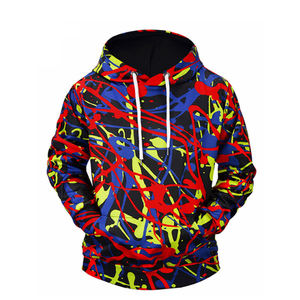 Sweat à capuche surdimensionné personnalisé de couleur et de logo Sweat à capuche pour hommes Sweat à capuche de couleur unie pour tricoté imprimé - Product Image 6