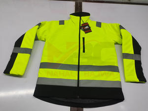 Chaqueta DE SEGURIDAD reflectante con cremallera completa de alta visibilidad más vendida Logotipo personalizable Impermeable-para requisitos de alta visibilidad - Product Image 2