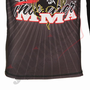Rashguard de Manga Larga de Poliéster y Elastano de Primera Calidad al por Mayor, con Estampado Digital MMA, Personalizable, Transpirable, Unisex, de Secado Rápido - Product Image 4