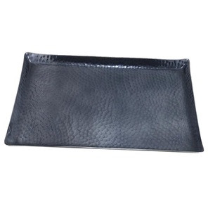 Attractive Design Serving <b>Tray</b> With Handle Food And Drinks Decorative <b>Snacks</b> Serving <b>Tray</b> High Quality Aluminium Metal Server - Product Image 4