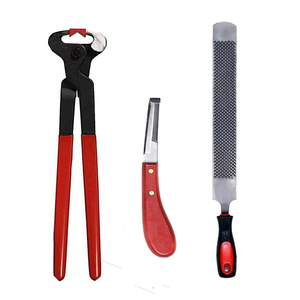 Kits d'instruments vétérinaires professionnels pour sabots Outils de réparation de sabots de cheval comprenant des couteaux - Product Image 1