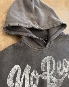 Sweat à capuche surdimensionné pour hommes délavé à l'acide 100% coton avec impression graphique Street Vintage Style Drop Shoulder Pullover Hoodies - Product Image 2