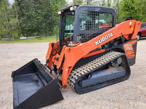 Kubota SVL75-2 Skid Steer <b>Loader</b> with Front End <b>Loader</b> <b>Backhoe</b> 4WD Automatic Crawler <b>Tractor</b> Gear Pump Components - Product Image 4