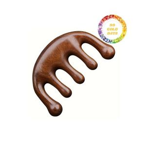 High Quality Natural Wooden <b>Massage</b> Comb Designed For <b>Scalp</b> Comfort And Relaxation Handmade By Skilled Artisans In Vietnam - Product Image 3