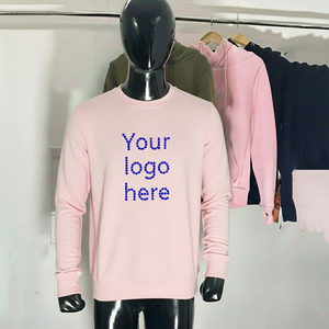 100% Cotton unisex Loose fit <b>Long</b> Sleeve Pullover Casual Drop Shoulder <b>Sweatshirt</b> with Letter Print Breathable - Product Image 4