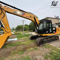 Excavatrice sur chenilles Caterpillar 320D, 20 tonnes, d'occasion, pour travaux de construction moyenne, excavatrice hydraulique Cat, engin de terrassement
