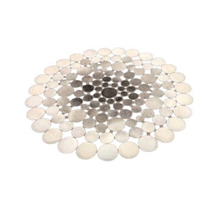 พรมขนสัตว์แบบเย็บปะติดปะต่อกันทำจากผ้ากำมะหยี่ขนยาวหรูหราออกแบบได้ตามต้องการจากโรงงาน - Product Image 1