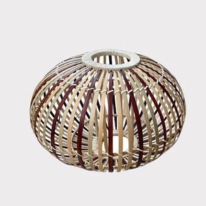 2024 fábrica nueva moderna hecha a mano bambú colgante luz moda ratán artesanía hogar interior pantalla mimbre algas marinas Material - Product Image 5