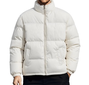 Chaqueta de plumón con logotipo personalizado, diseño y color personalizados, para hombre, de invierno, para exteriores, con piel auténtica, al por mayor. - Product Image 1