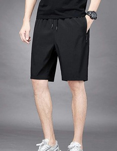 Pantalones cortos holgados informales de algodón para hombre, pantalones cortos de lana con bolsillos para correr, pantalones cortos deportivos para gimnasio - Product Image 4