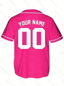 เสื้อเบสบอลซอฟต์บอลแบบสั่งทำพิเศษสำหรับผู้ใหญ่ ไซส์พลัส แบบยูนิเซ็กซ์ พิมพ์ลายดิจิทัล ระบายอากาศได้ดี แห้งเร็ว ป้องกันรังสียูวี - Product Image 2