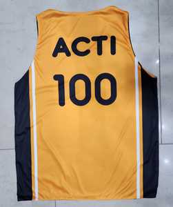 Camiseta de baloncesto reversible ligera de alta calidad para hombre, uniforme de baloncesto de poliéster 100% - Product Image 2