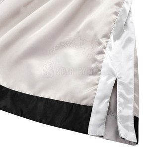 Shorts de boxe personnalisés pour hommes tissu satiné impression de haute qualité pour les combats professionnels en anneau hommes Jiu Jitsu Kimono Shorts de boxe - Product Image 5