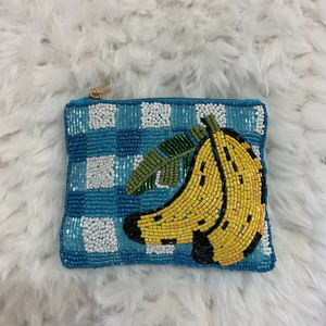 Classic Beaded Coin Purse Pearl and Diamond Beaded <b>Make</b> <b>up</b> <b>Bag</b> Wedding or Party Gift for Her - Product Image 2