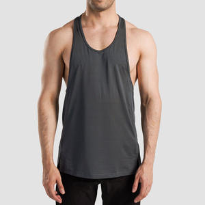 Wholesale Custom Cotton <b>Bamboo</b> <b>Fiber</b> Breathable Gym Vest Fitness Singlet Workout Bodybuilding Men Tank Top Custom Colors Logo - Product Image 1