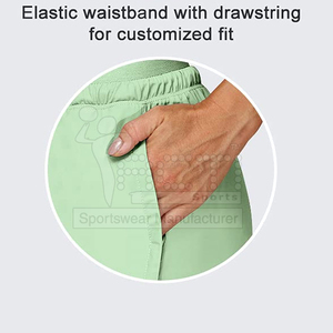 Pantalones cortos de botín para mujer, cintura media, secado rápido, impermeables, ecológicos, 100% algodón, ajuste holgado, Fitness, deportes, Yoga - Product Image 4