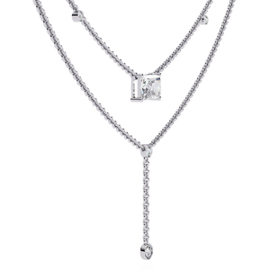 18K Gold Ladies <b>Necklace</b> with Lab Grown Diamond Beautiful Diamond Jewelry - Product Image 6