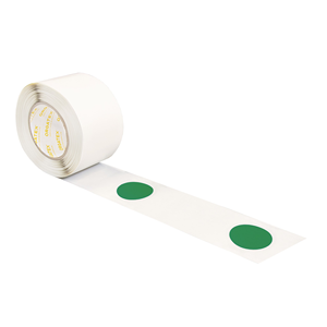 Punti su rotolo punti, segmentati, verde, 75mm - LGR-75-P-R-05 - Product Image 1