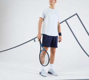 Shorts de tennis pour hommes, impression personnalisée, taille à cordon de serrage, séchage rapide, respirant, écologique, toile vintage unie, sport séparé - Product Image 2