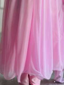 Robe de travail en georgette brodée avec dupatta pour les fêtes-Vêtements indiens et pakistanais de couleur rose - Product Image 5