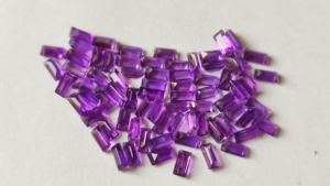 Super calidad Natural 4x8mm amatista Africana Baguette corte piedra preciosa suelta Octágono lote al por mayor - Product Image 4