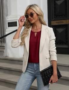 Femmes été débardeur sans manches affaires tenues décontractées 2025 basique ample habillé chemise de travail - Product Image 4