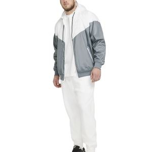 Best Men Custom Color Windbreaker <b>Jackets</b> Hooded Collar Zipper & Pockets Casual Winter Wear with Front Logo at Cheap Price 2026 - Product Image 1