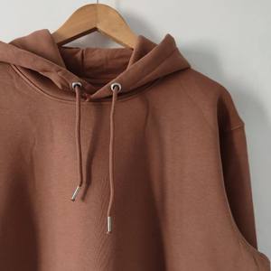 Sudaderas térmicas de lana de algodón 100% de alta calidad para hombre, capucha lisa de cacao, colección de talla grande, venta al por mayor de invierno disponible - Product Image 5