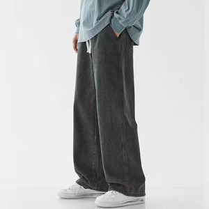 2025 pas cher prix look intelligent coupe évasée jean pantalon pour hommes prix usine Denim avec étiquette personnalisée et étiquettes - Product Image 5