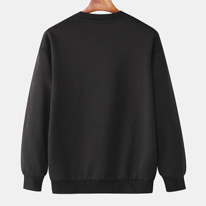 Sweat-shirt à col rond pour homme, manches longues, respirant, doublé en polaire, 100% coton, coupe classique, hiver, décontracté, service OEM personnalisé - Product Image 2
