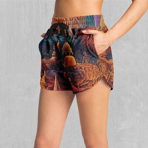 High Quality <b>Women's</b> Sublimation <b>Shorts</b> Custom Logo Breathable <b>Board</b> <b>Shorts</b> Good Quality Printing High Waist Wholesale Price - Product Image 3
