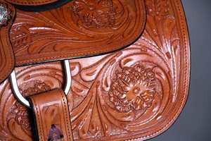 Meilleures ventes de selle en cuir durable Western selle de cheval anglaise pour l'équitation et les sports de plein air - Product Image 6