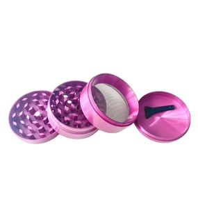 Magenta <b>Grinder</b> Gifts <b>for</b> Her handmade natural Minimalist 3 pieces Matte Herb <b>Grinder</b> Aluminum herb <b>grinder</b> price products - Product Image 1