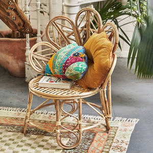 Customized colors flower shaped <b>chairs</b> wholesale daisy petals <b>rattan</b> <b>chair</b> for adults and children - Product Image 6