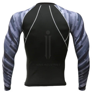 Diseña tu propio logotipo personalizado de manga larga Servicio OEM Mangas completas Rash Guards - Product Image 2